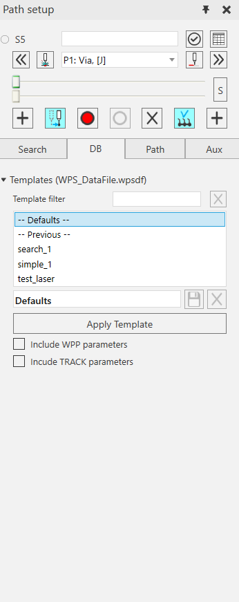Dbbd Tab Example DB (Database) tab